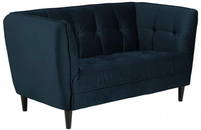 Jonna 2 Seater Sofa in Navy Blue Velvet