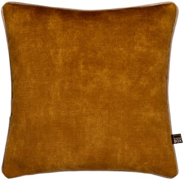 Scatter Box Etta Square Scatter Cushion - Mustard & Camel