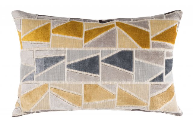 Scatter Box Samson Lumbar Scatter Cushion - Ochre/Grey