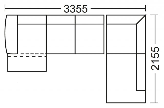 Grand Chaise Corner Group with Terminal End RHF