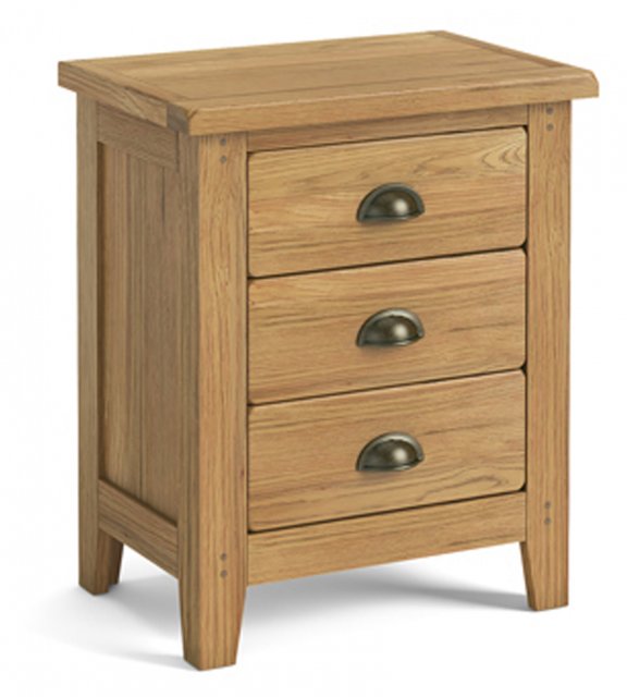 Burlington Three Drawer Bedside Chest