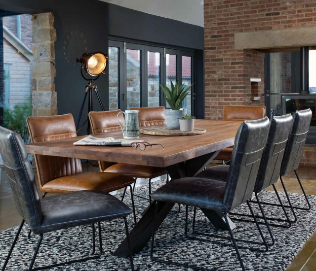 Bohemia Dining Set - 200cm Fixed Table and Four Cooper Dining Chairs