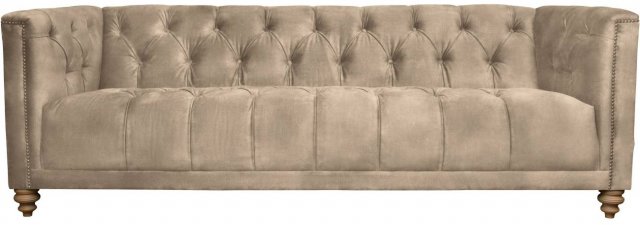 Christchurch Extra Large Sofa in Lovely Velvet Champagne