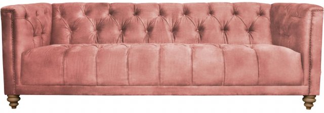 Christchurch Extra Large Sofa in Lovely Velvet Rose