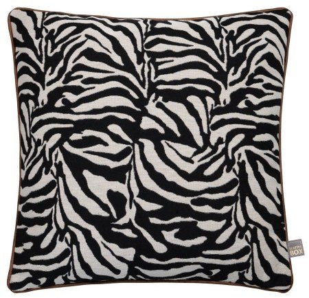 Scatter Box Rey Large Scatter Cushion In Black/Beige