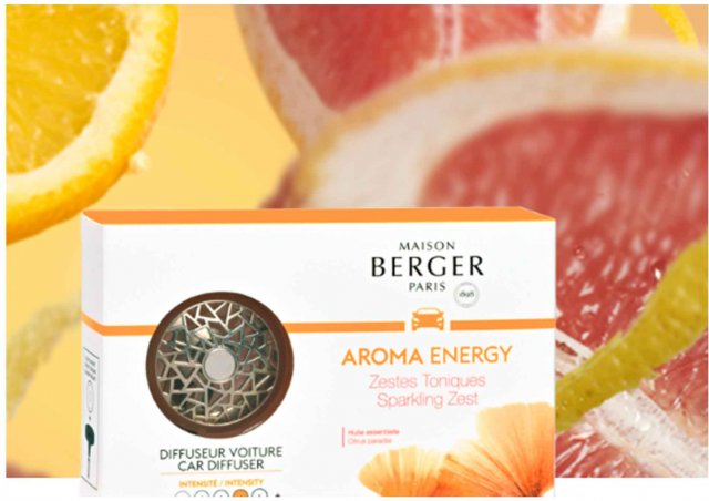 Maison Berger Aroma Energy Sparkling Zest Car Diffuser
