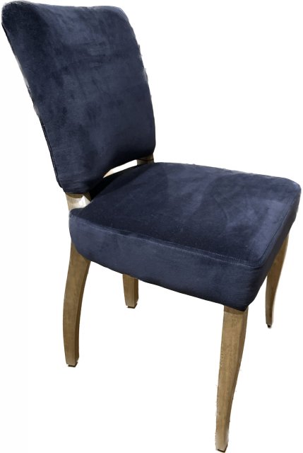 Paris Dining Chair in Indigo Velvet