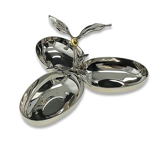 Olive Three Section Serving Dish