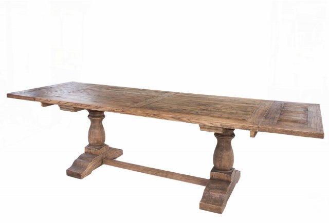 Jackson Bay End Extending Dining Table in Reclaimed Elm