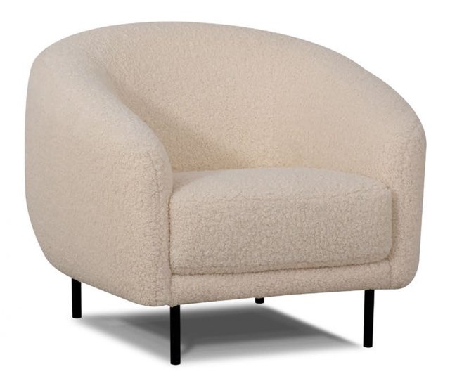 Riola Club Chair in Fabric or Leather