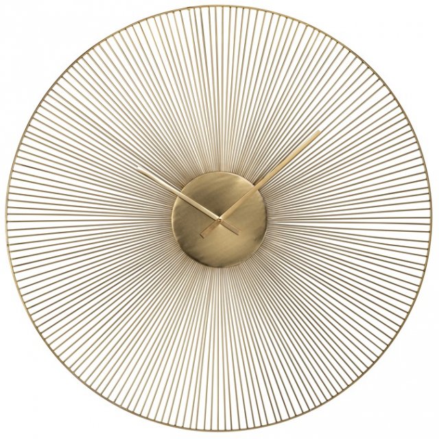 Gold Spoke Wall Clock 90cm