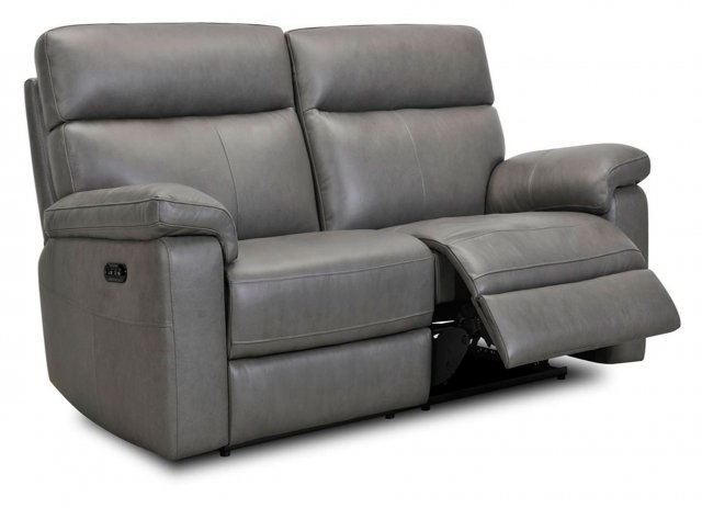 Como Power Reclining Small Sofa in Full Leather