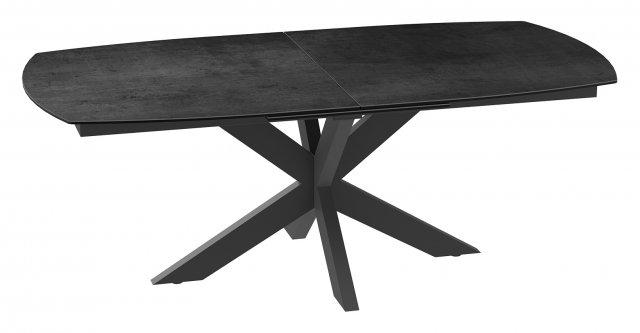 Phoenix Extending Dining Table in Ceramic - Titanium