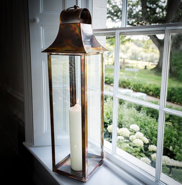 Large Tonto Lantern In Burnished Copper Finish