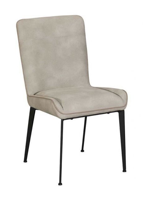 Rebecca Dining Chair In Misty Textured Fabric