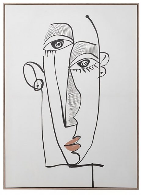 'Quiet Expression' Framed Canvas Picture