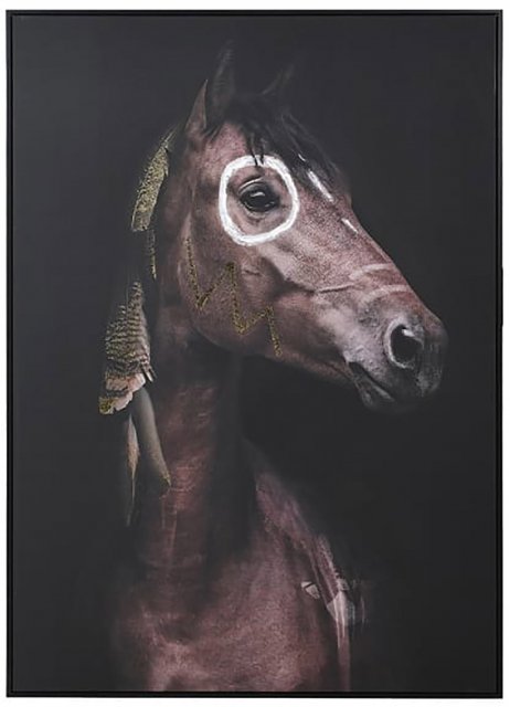Ritual Horse Framed Canvas Picture