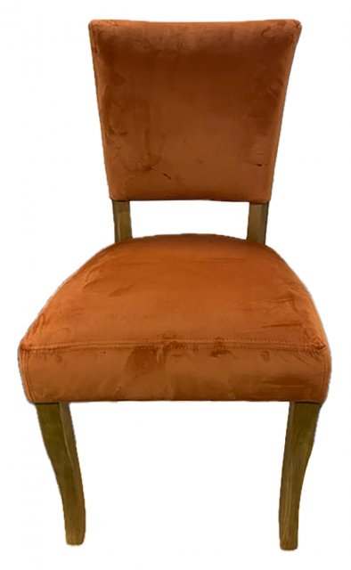 Parisian Velvet Dining Chair in Copper