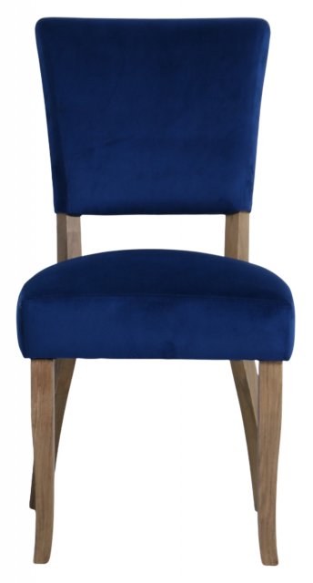 Paris Velvet Dining Chair in Royal Blue