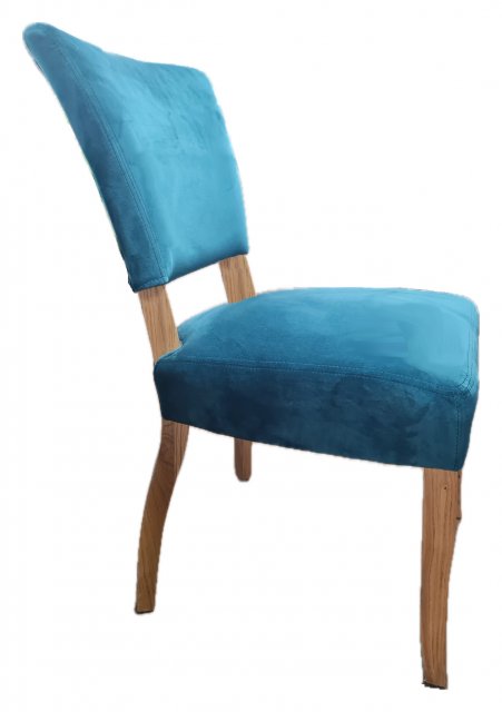 Parisian Velvet Dining Chair in Teal