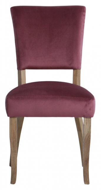 Paris Velvet Dining Chair in Burgundy