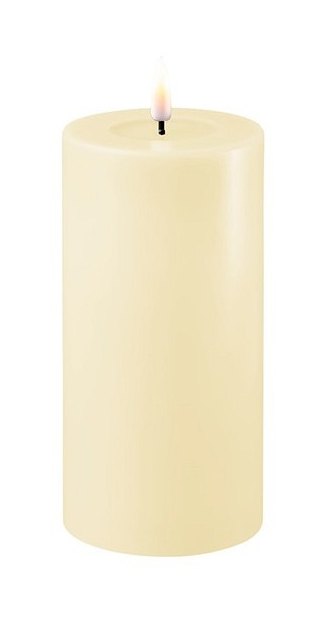 Deluxe Homeart Dansk Cream Real Flame™ LED Candle - 7.5cm Ø - Tall