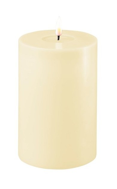 Deluxe Homeart Dansk Cream Real Flame™ LED Candle - 10 cm Ø - Tall