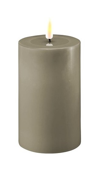 Deluxe Homeart Dansk Sand Real Flame™ LED Candle - 7.5cm Ø - Medium