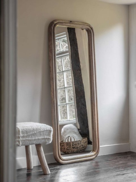 Libra Interiors Lyon Solid Wood Cheval Mirror