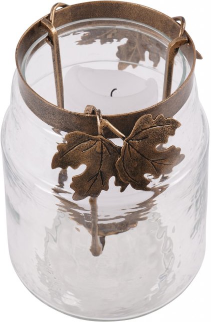 Libra Interiors Corrina Leaf Gold Finish Hurricane