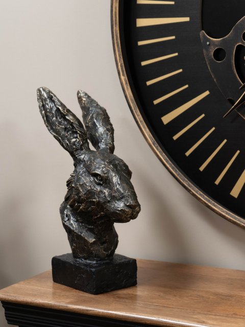 Rabbit Head Sculpture