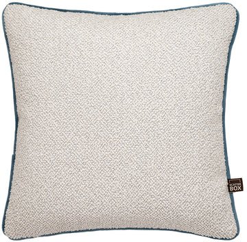 Scatter Box Leighton Square Cushion In Ecru/Blue Colour