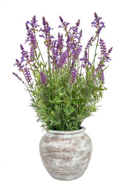 Artificial Lavender Grass Mix Plant in Pot