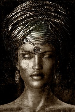 Glamour Girl I (Sepia) - Photo Art on Plexiglass