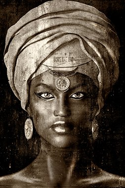 Glamour Girl II (Sepia) - Photo Art on Plexiglass