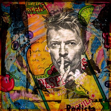 Cobra Art Rebel David Bowie - Photo Art on Plexiglass