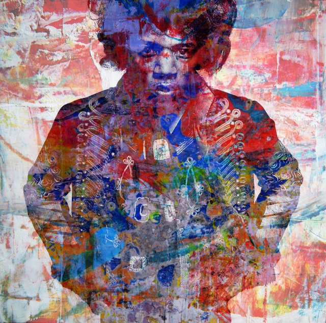 Cobra Art Jimmy Hendrix - Painting on Canvas