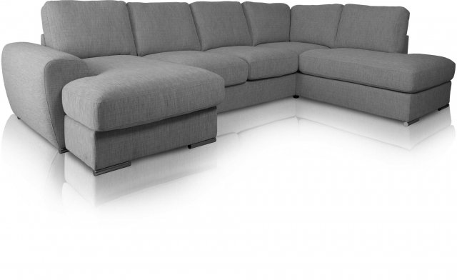 Grand Option 3R - Chaise Corner Group with Open-End RHF in Scenario Lichen Grey SCE2098