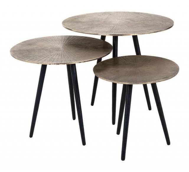 Ventana Occasional Table Set - Aluminium and Iron