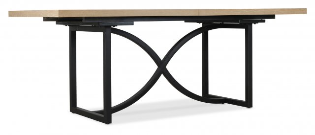 Nordic Tranquility Metal Extending Dining Table