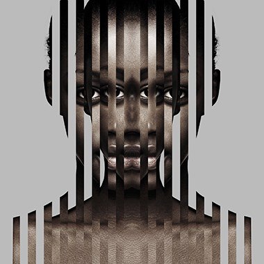 Cobra Art Layered Emotions White - Photo Art on Plexiglass