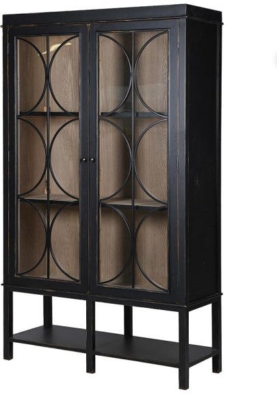 Glazed Black Cabinet