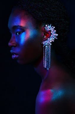 Cobra Art Sapphire Girl - Photo Art on Plexiglass