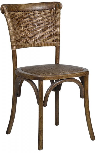 Jackson Bay Woven-Back Chair in Rustic Ash