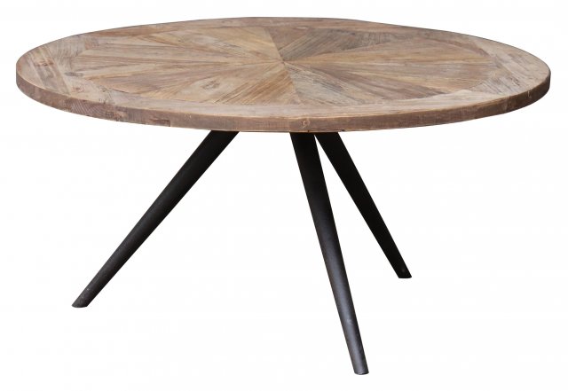 Jackson Bay Parquet Top Round Coffee Table