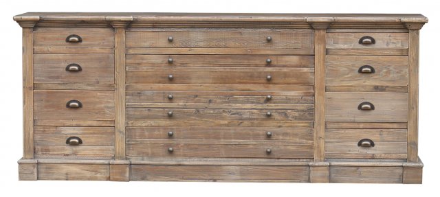 Jackson Bay Sideboard with Drawers in Reclaimed Pine
