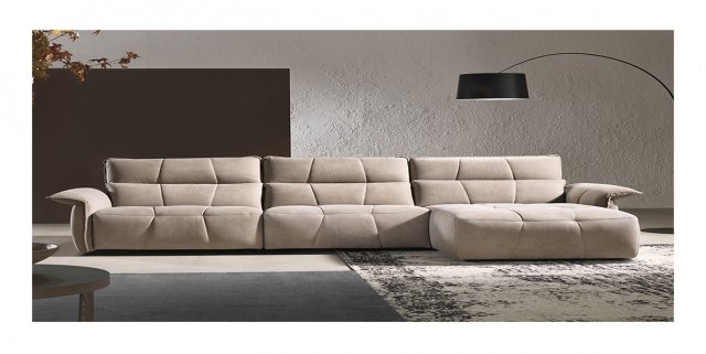 Borgio Chaise End Power Recliner Sofa
