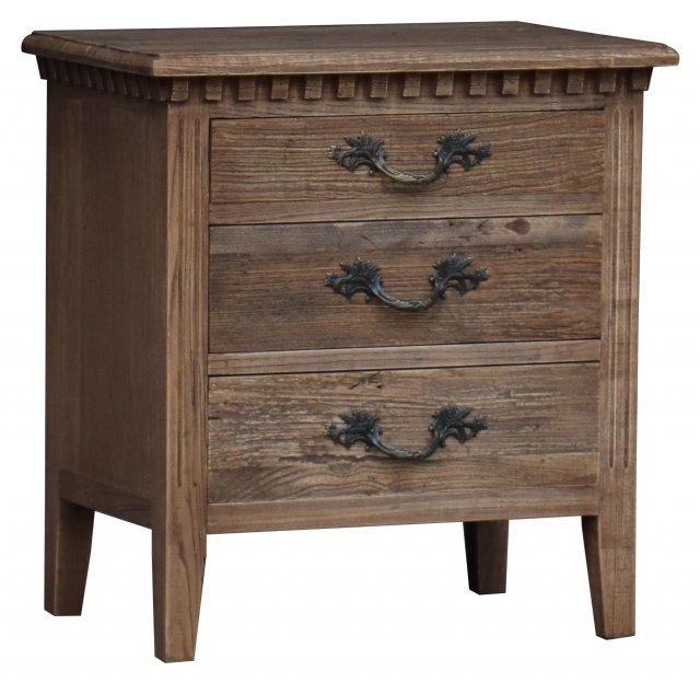 Bermuda Three Drawer Bedside Chest