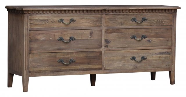 Bermuda Six Drawer Wide Dresser