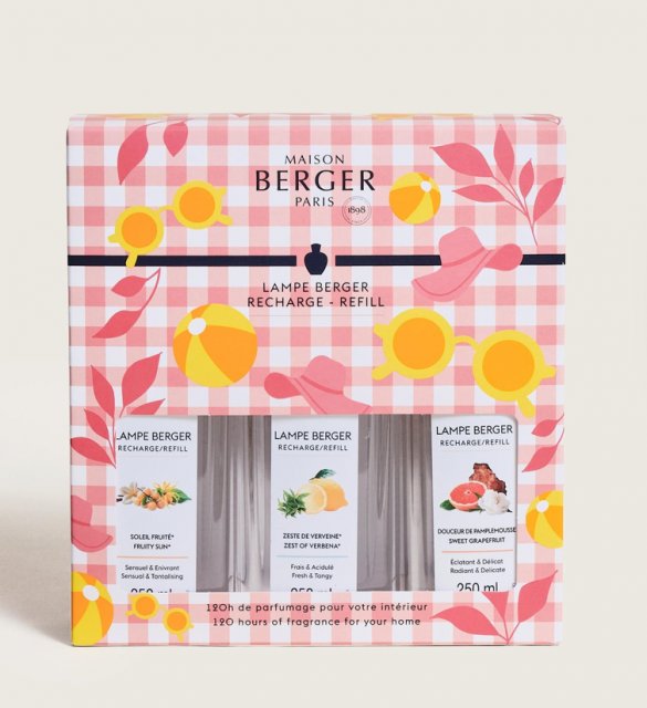 Maison Berger Triopack Estivale Lamp Berger Refills 250ml
